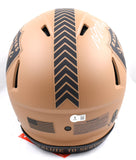 Davante Adams Autographed Las Vegas Raiders F/S Salute to Service 2023 Speed Authentic Helmet-Beckett W Hologram *White Image 4