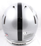Davante Adams Autographed Las Vegas Raiders F/S Speed Authentic Helmet-Beckett W Hologram *Black *SMEARED Image 4