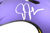 Justin Jefferson Autographed Minnesota Vikings F/S Speed Authentic Helmet-Beckett W Hologram *White Image 2
