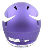 Justin Jefferson Autographed Minnesota Vikings F/S Speed Helmet-Beckett W Hologram *White Image 4