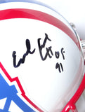 Earl Campbell Signed F/S Houston Oilers 81-96 TB Helmet W/HOF- JSA W *Black Image 2