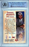 1996-97 Stadium Club Shining Moments #SM15 Allen Iverson RC 76ers BAS Autograph 10  Image 2