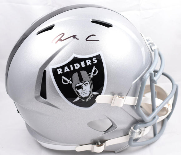 Maxx Crosby Autographed Las Vegas Raiders F/S Speed Helmet - Fanatics *Black Image 1