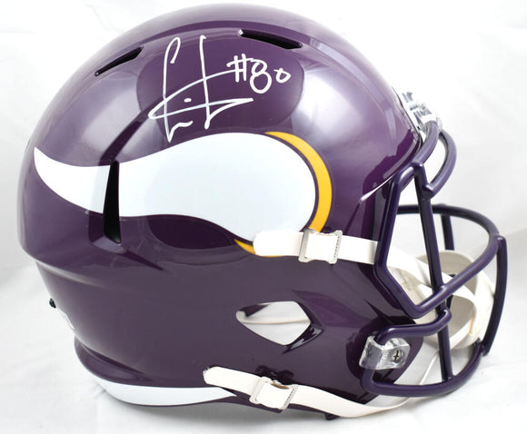 Cris Carter Autographed Minnesota Vikings F/S 83-01 Speed Helmet-Beckett W Hologram *White Image 1