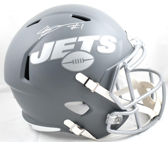 Ahmad Sauce Gardner Autographed New York Jets F/S Slate Speed Helmet- Beckett W Hologram *White Image 1