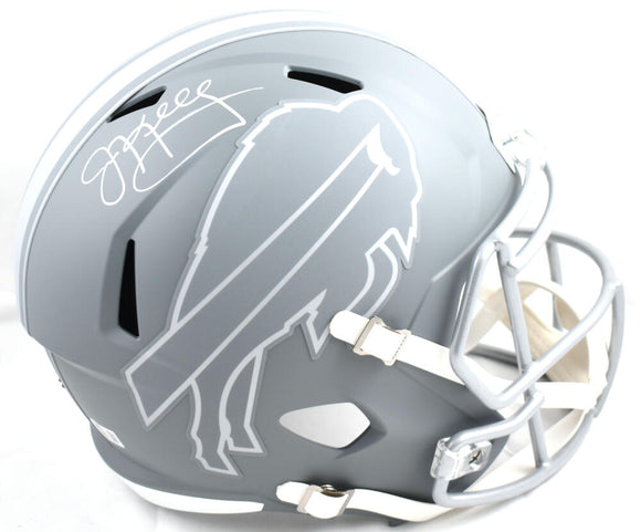 Jim Kelly Autographed Buffalo Bills F/S Slate Speed Helmet-Beckett W Hologram *White Image 1
