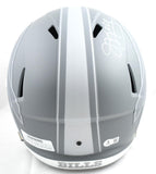 Jim Kelly Autographed Buffalo Bills F/S Slate Speed Helmet-Beckett W Hologram *White Image 4
