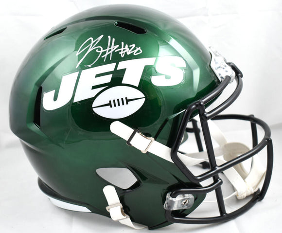 Breece Hall Autographed New York Jets F/S Speed Helmet- Fanatics *White Image 1