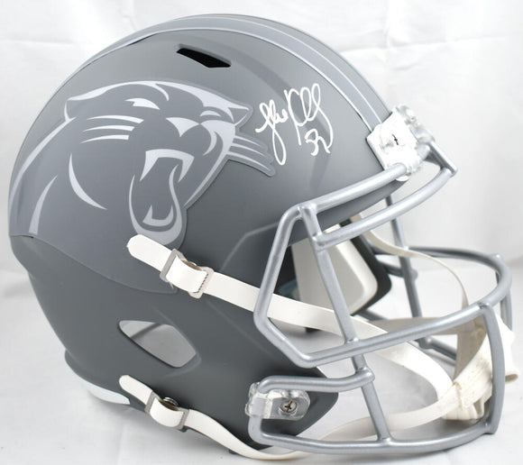 Luke Kuechly Autographed Carolina Panthers F/S Slate Speed Helmet - Beckett W Hologram *White Image 1