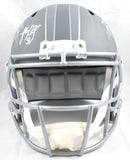 Luke Kuechly Autographed Carolina Panthers F/S Slate Speed Helmet - Beckett W Hologram *White Image 3