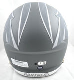 Luke Kuechly Autographed Carolina Panthers F/S Slate Speed Helmet - Beckett W Hologram *White Image 4