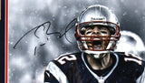 Tom Brady Autographed New England Patriots 16X20 Framed Celebration Photo - Fanatics/LOA *Black Image 2