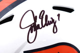 John Elway Autographed Denver Broncos F/S Alt 2023 Speed Helmet - Beckett W Hologram *Black Image 2