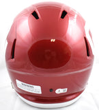 Barry Switzer Autographed Oklahoma Sooners F/S Speed Helmet - Beckett W Hologram *White Image 4