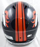 Shannon Sharpe Autographed Denver Broncos F/S Speed Helmet- Beckett W Hologram *White Image 4