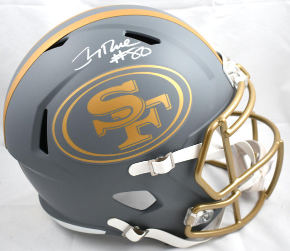 Jerry Rice Autographed San Francisco 49ers F/S Slate Speed Helmet - Fanatics *White Image 1
