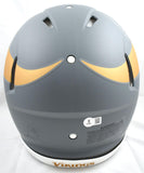 Cris Carter Autographed Minnesota Vikings F/S Slate Speed Authentic Helmet-Beckett W Hologram *White Image 4