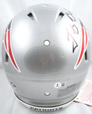 Tedy Bruschi Autographed New England Patriots F/S Speed Authentic Helmet - Beckett W Hologram *Black Image 4