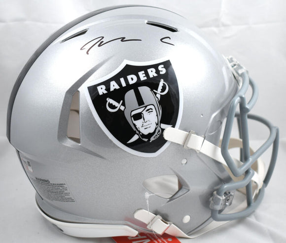 Maxx Crosby Autographed Las Vegas Raiders F/S Speed Authentic Helmet - Fanatics *Black Image 1