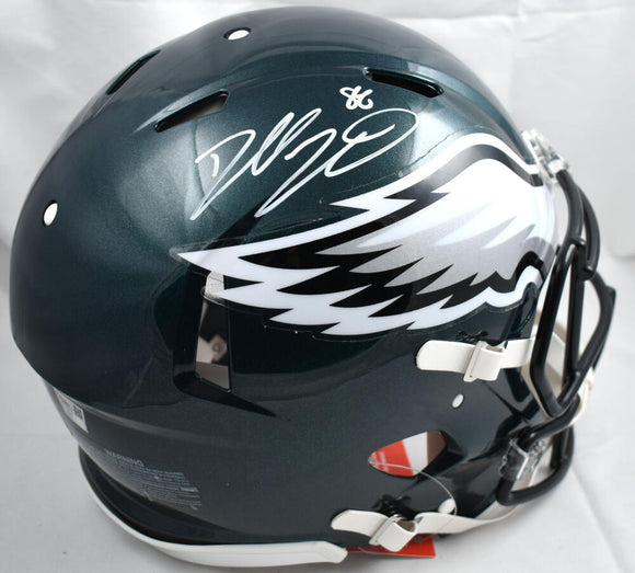 Dallas Goedert Autographed Philadelphia Eagles F/S Speed Authentic Helmet - Fanatics *White Image 1