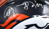 Shannon Sharpe Autographed Denver Broncos F/S Speed Authentic Helmet- Beckett W Hologram *White Image 2