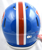 John Elway Autographed Denver Broncos F/S 75-96 Speed Authentic Helmet- Beckett W Hologram *White Image 4