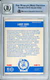 1987-88 Fleer Sticker #4 Larry Bird Boston Celtics BAS Autograph 10  Image 2