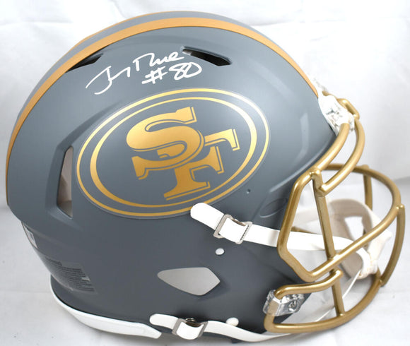 Jerry Rice Autographed San Francisco 49ers F/S Slate Speed Authentic Helmet - Fanatics *White Image 1