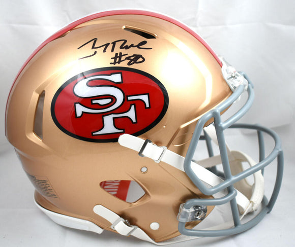 Jerry Rice Autographed San Francisco 49ers F/S 64-95 Speed Authentic Helmet - Fanatics *Black Image 1