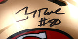 Jerry Rice Autographed San Francisco 49ers F/S 64-95 Speed Authentic Helmet - Fanatics *Black Image 2