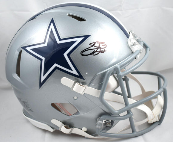 Emmitt Smith Autographed Dallas Cowboys F/S Speed Authentic Helmet - Beckett W Hologram *Black Image 1