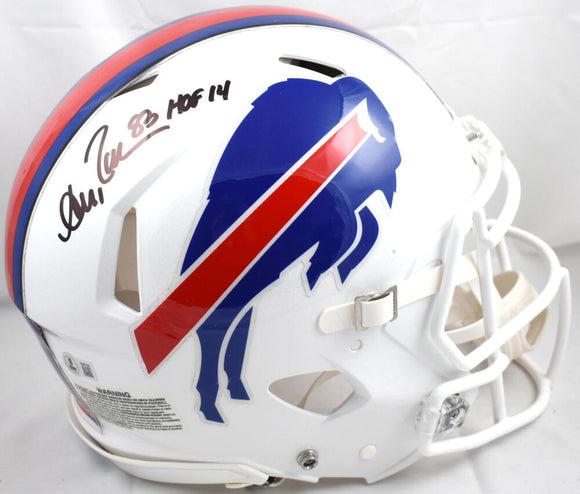 Andre Reed Autographed Buffalo Bills F/S Speed Authentic Helmet w/HOF - Beckett W Hologram *Black Image 1