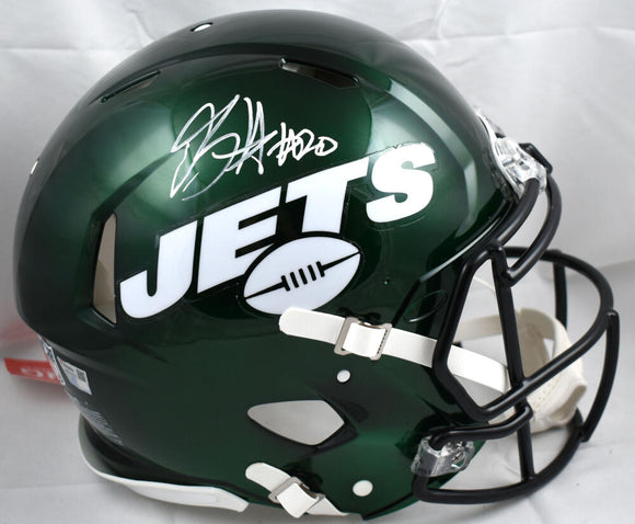 Breece Hall Autographed New York Jets F/S Speed Authentic Helmet- Fanatics *White Image 1