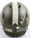Andre Reed Jim Kelly Thurman Thomas Autographed Buffalo Bills F/S Salute Speed Authentic Helmet - Beckett W Hologram  Image 6