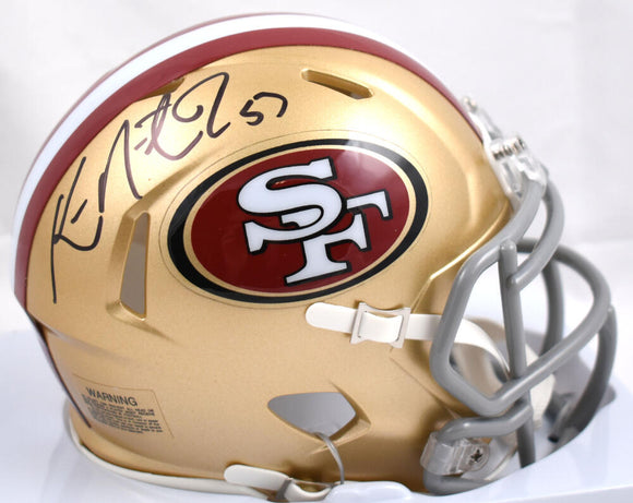 Ken Norton Jr. Autographed San Francisco 49ers Speed Mini Helmet - Prova *Black Image 1