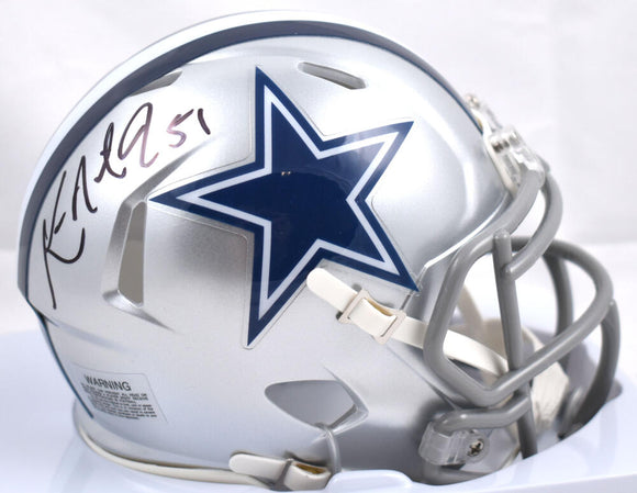 Ken Norton Jr. Autographed Dallas Cowboys Speed Mini Helmet - Prova *Black Image 1