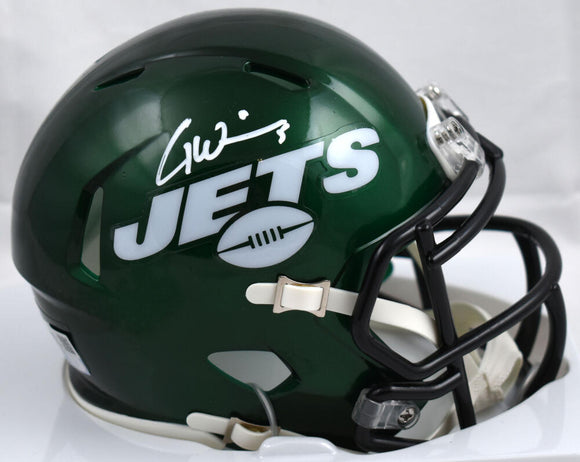 Garrett Wilson Autographed New York Jets Speed Mini Helmet - Fanatics *White Image 1