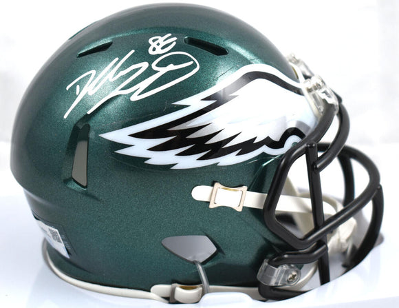 Dallas Goedert Autographed Philadelphia Eagles Speed Mini Helmet - Fanatics *White Image 1