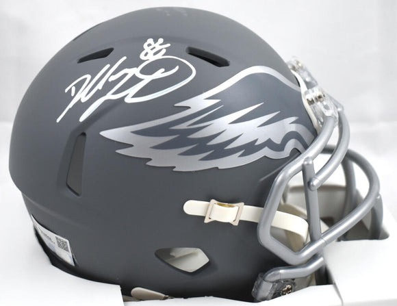 Dallas Goedert Autographed Philadelphia Eagles Slate Speed Mini Helmet - Fanatics *White Image 1