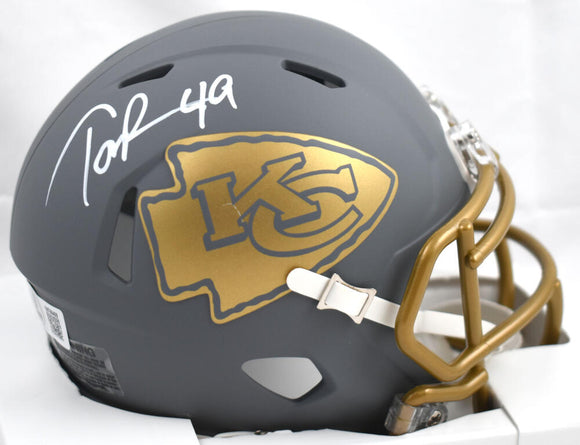 Tony Richardson Autographed Kansas City Chiefs Slate Speed Mini Helmet-Beckett W Hologram *White Image 1