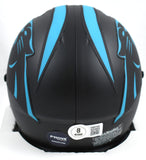 Luke Kuechly Autographed Carolina Panthers Eclipse Speed Mini Helmet - Beckett W Hologram *Teal Image 3