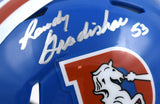 Randy Gradishar Autographed Denver Broncos 75-96 Speed Mini Helmet- Beckett W Hologram *Silver Image 2