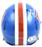 Randy Gradishar Autographed Denver Broncos 75-96 Speed Mini Helmet- Beckett W Hologram *Silver Image 3