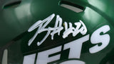 Breece Hall Autographed New York Jets Speed Mini Helmet - Fanatics *White Image 2