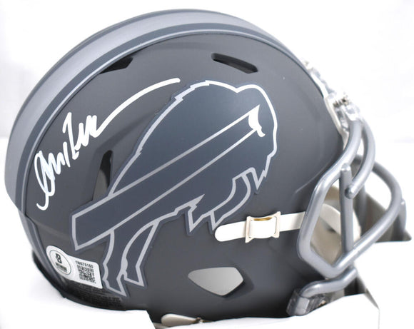 Andre Reed Autographed Buffalo Bills Slate Speed Mini Helmet - Beckett W Hologram *White Image 1