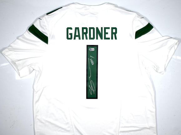 Ahmad Sauce Gardner Autographed New York Jets Nike Dri-Fit Limited Jersey - Beckett W Hologram *Silver Image 1