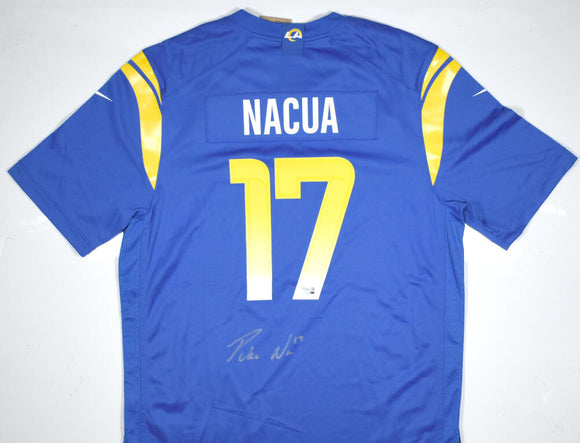 Puka Nacua Autographed Los Angeles Rams Blue Nike Game Jersey - Fanatics *Silver Image 1