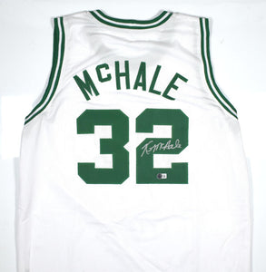 Kevin McHale Autographed White Pro Style Basketball Jersey-Beckett W Hologram *Silver Image 1