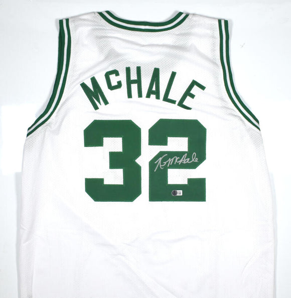 Kevin McHale Autographed White Pro Style Basketball Jersey-Beckett W Hologram *Silver Image 1