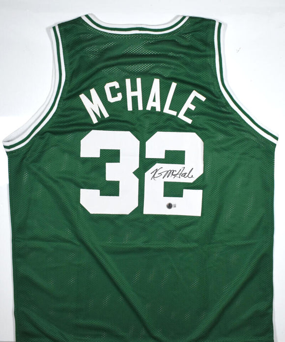 Kevin McHale Autographed Green Pro Style Basketball Jersey-Beckett W Hologram *Black Image 1